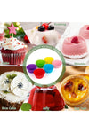 SILVERSTAR Muffin Silicone Mini Cake Mold - 24 Pieces Muffin Cups **Colorful** Non-Stick 4