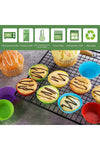 SILVERSTAR Muffin Silicone Mini Cake Mold - 24 Pieces Muffin Cups **Colorful** Non-Stick 5