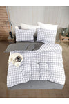 Mariva Home Plaid Double-Sided Double Duvet Cover Set 2