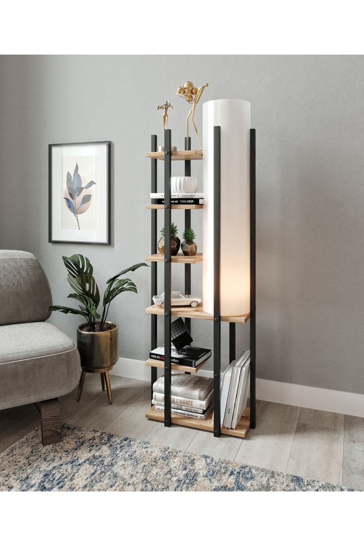 OLEA HOME Moda Dor Bookshelf Floor Lamp 1