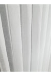 Brillant Ekru Color Natural Linen Look Sheer Curtain Cream 1/3 Dense Pleated Heavyweight Wrinkle-Free 1