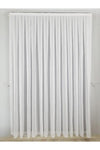 Brillant Ekru Color Natural Linen Look Sheer Curtain Cream 1/3 Dense Pleated Heavyweight Wrinkle-Free 2