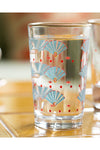 English Home Exotic Art Glass 6 Coffee Side Glasses 110 ml Blue - Pink 3