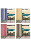 ERCANLI Balcony Curtain Tarpaulin Fabric - Waterproof - Thick - With Strings - With Buttons - Specify Color via Message 5