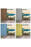 ERCANLI Balcony Curtain Tarpaulin Fabric - Waterproof - Thick - With Strings - With Buttons - Specify Color via Message 6