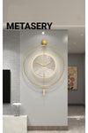 MetaQuartz Aksesuar XXL Timeless Crystal LED Decorative Metal Wall Clock 4