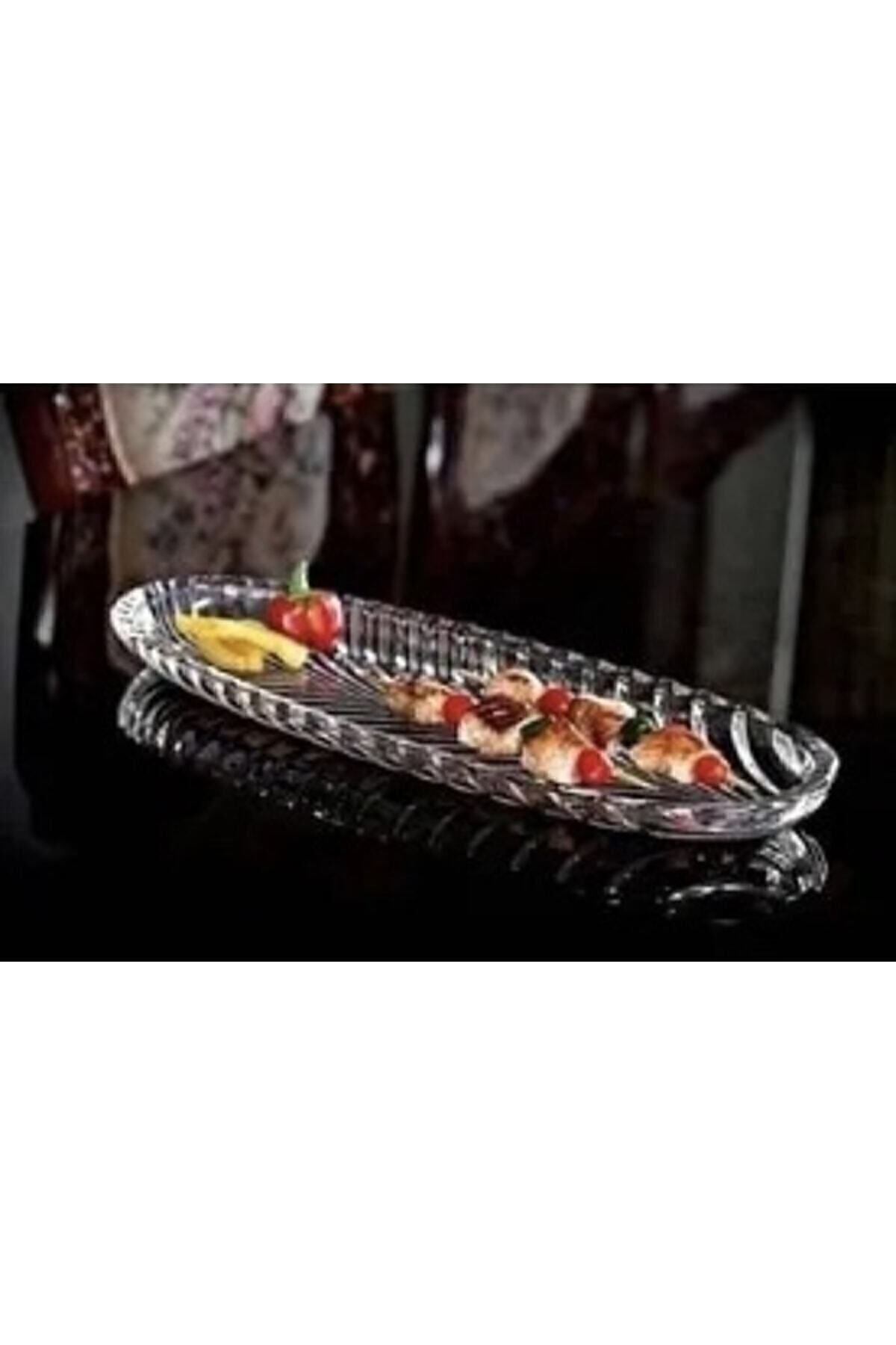 KAVEH Busayhome Glass Boat Plate Serving 40 Cm Serving Plate 4