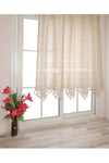 TUNCAY TEKSTİL Buldan Handcrafted Lace Thick Linen Woven Curtain 3