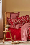 Karaca Home Carlo 100% Cotton Double Duvet Set Red 1