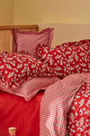 Karaca Home Carlo 100% Cotton Double Duvet Set Red 2