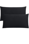 Modoo Tekstil Pillowcase Set Black Plain Cotton 2-Piece 50x70 Cm 1