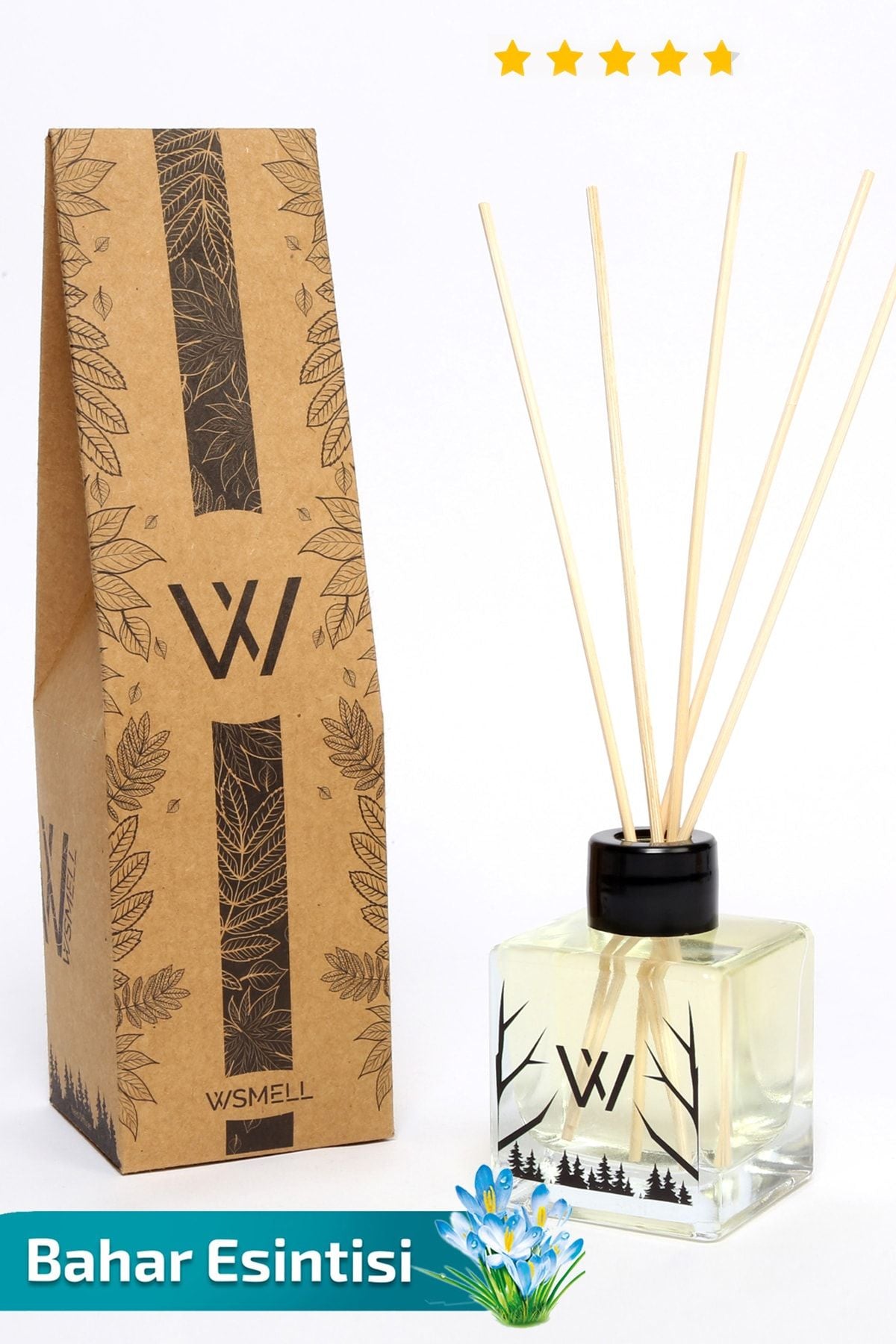 WSMELL Bahar Esintisi - Clean Room - Special Price - Bamboo Reed Room Scent Odor Eliminator 5