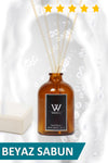 WSMELL White Soap Bamboo Stick Natural Room Fragrance Odor Eliminator 1