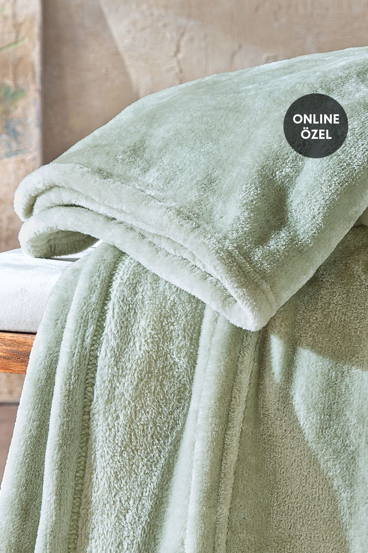 Yataş Olenna Wellsoft TV Blanket 140x190 - Sage 2