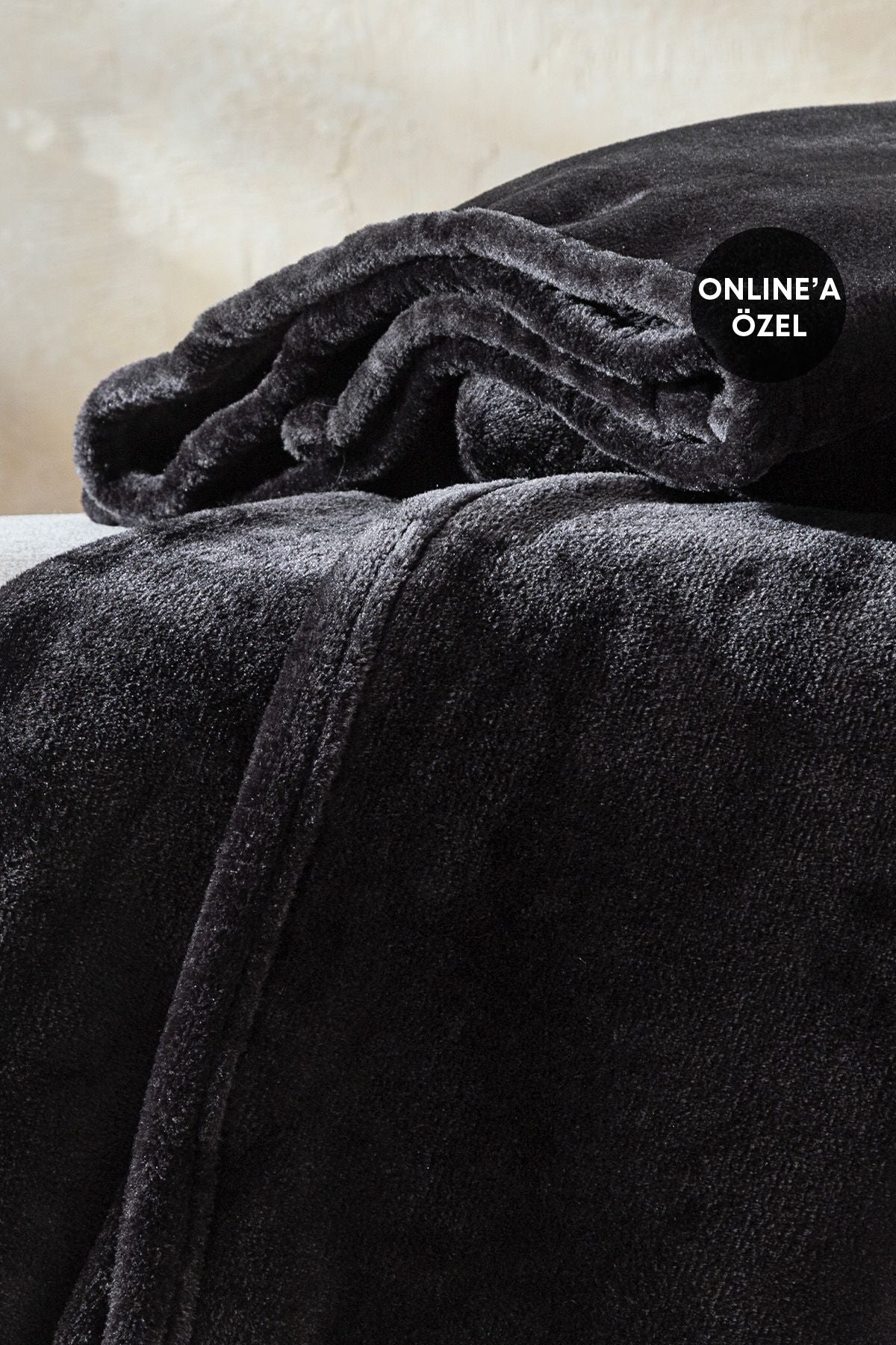 Yataş Olenna Wellsoft TV Blanket 140x190 - Anthracite 2