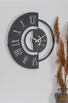 Muyika Design Muyika Ruota Metal Black Wall Clock 50x50cm Mds-50 1