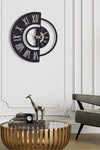 Muyika Design Muyika Ruota Metal Black Wall Clock 50x50cm Mds-50 2