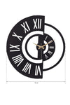 Muyika Design Muyika Ruota Metal Black Wall Clock 50x50cm Mds-50 5