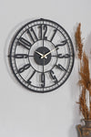 Muyika Design Muyika Bruno Metal Black Wall Clock 50x50cm Mds-50 1