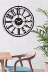 Muyika Design Muyika Bruno Metal Black Wall Clock 50x50cm Mds-50 3