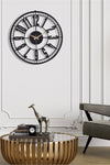 Muyika Design Muyika Bruno Metal Black Wall Clock 50x50cm Mds-50 5