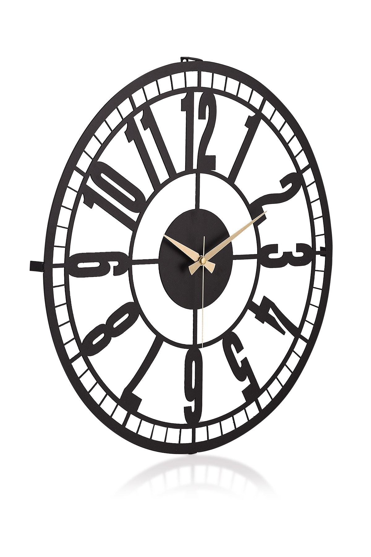 Muyika Design Muyika Bruno Metal Black Wall Clock 50x50cm Mds-50 6