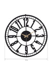 Muyika Design Muyika Bruno Metal Black Wall Clock 50x50cm Mds-50 7