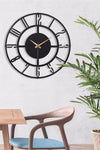 Muyika Design Muyika Bunnela Metal Black Wall Clock 50x50cm Mds-50 2