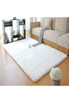 AKSU Buybox White Plush Carpet Non-Slip Base 80x50 1