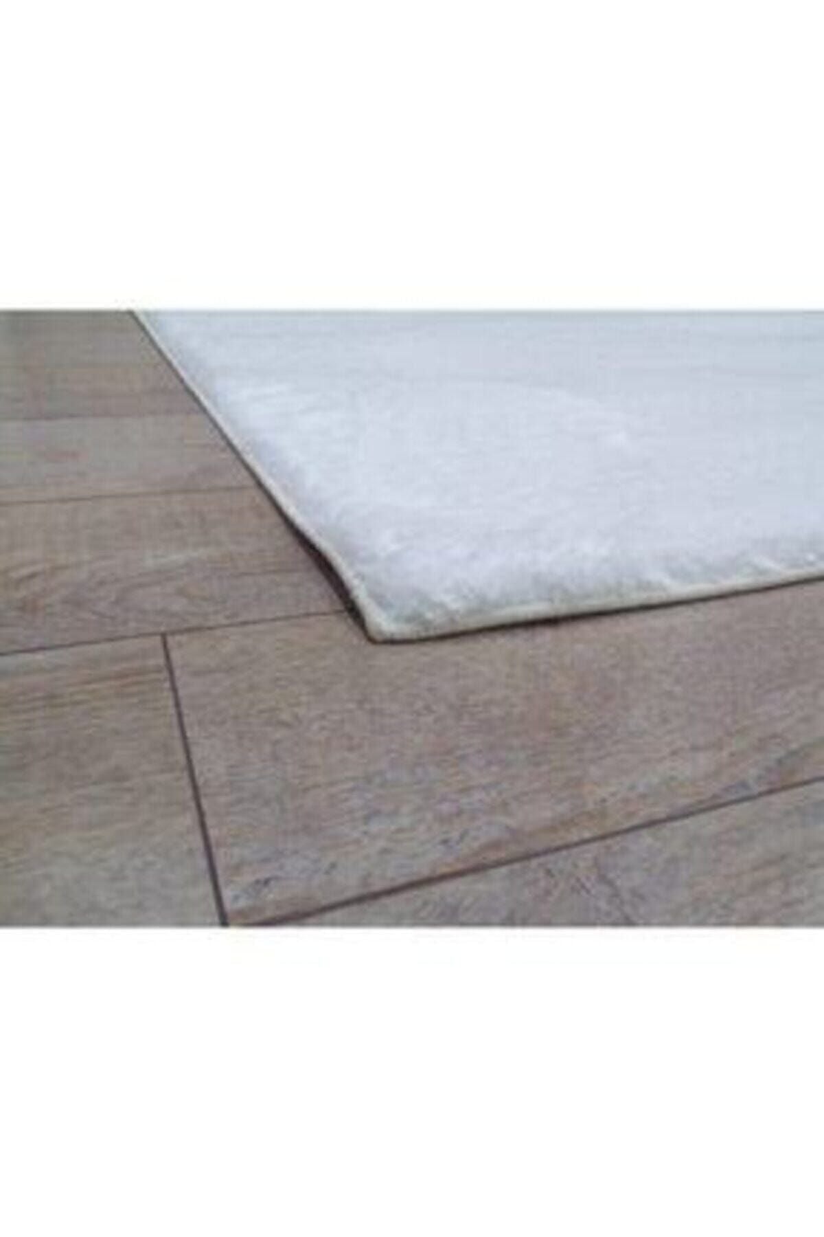 AKSU Buybox White Plush Carpet Non-Slip Base 80x50 3