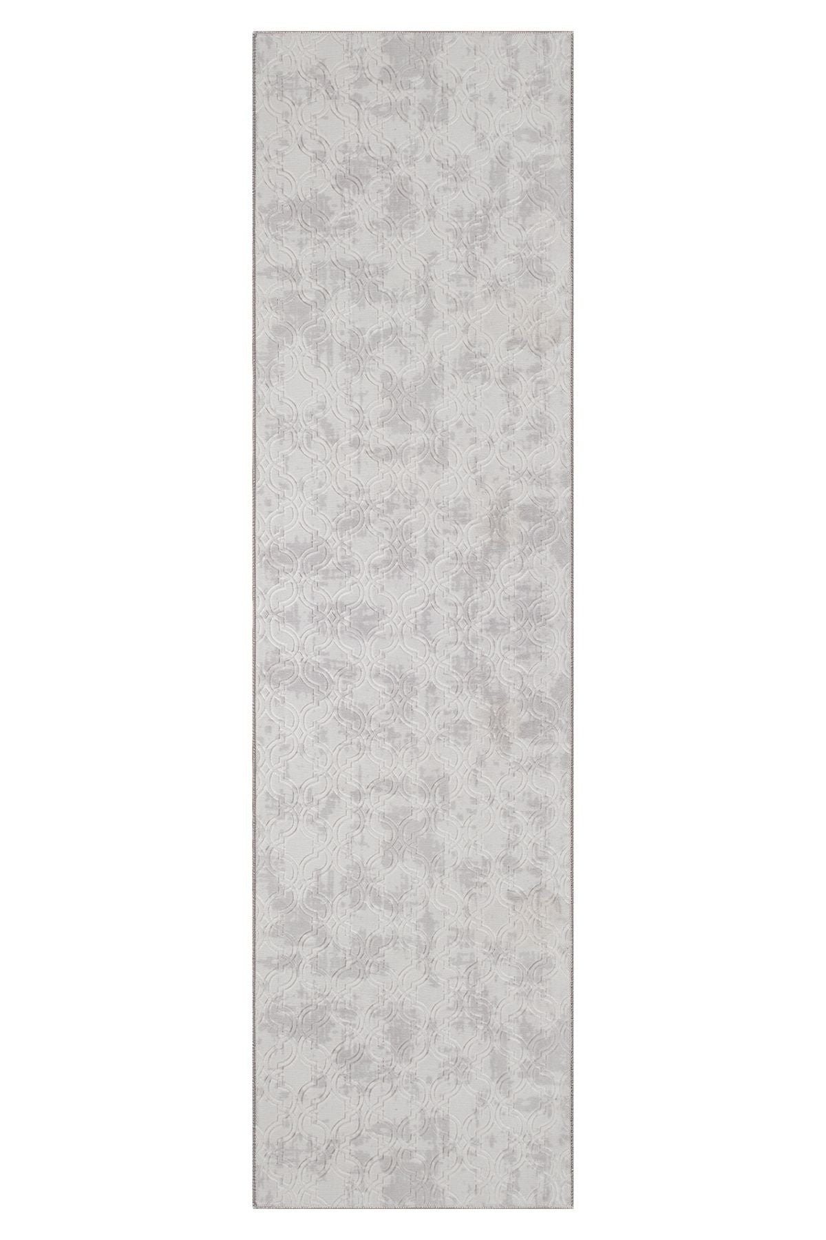 Valery Home Vl Washable Non-Slip Backing Violin Embossed Cut Roll Carpet Runner Grey Z1002b 3