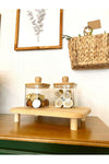 KaiHome Natural Wooden Presentation Stand / Plate 1