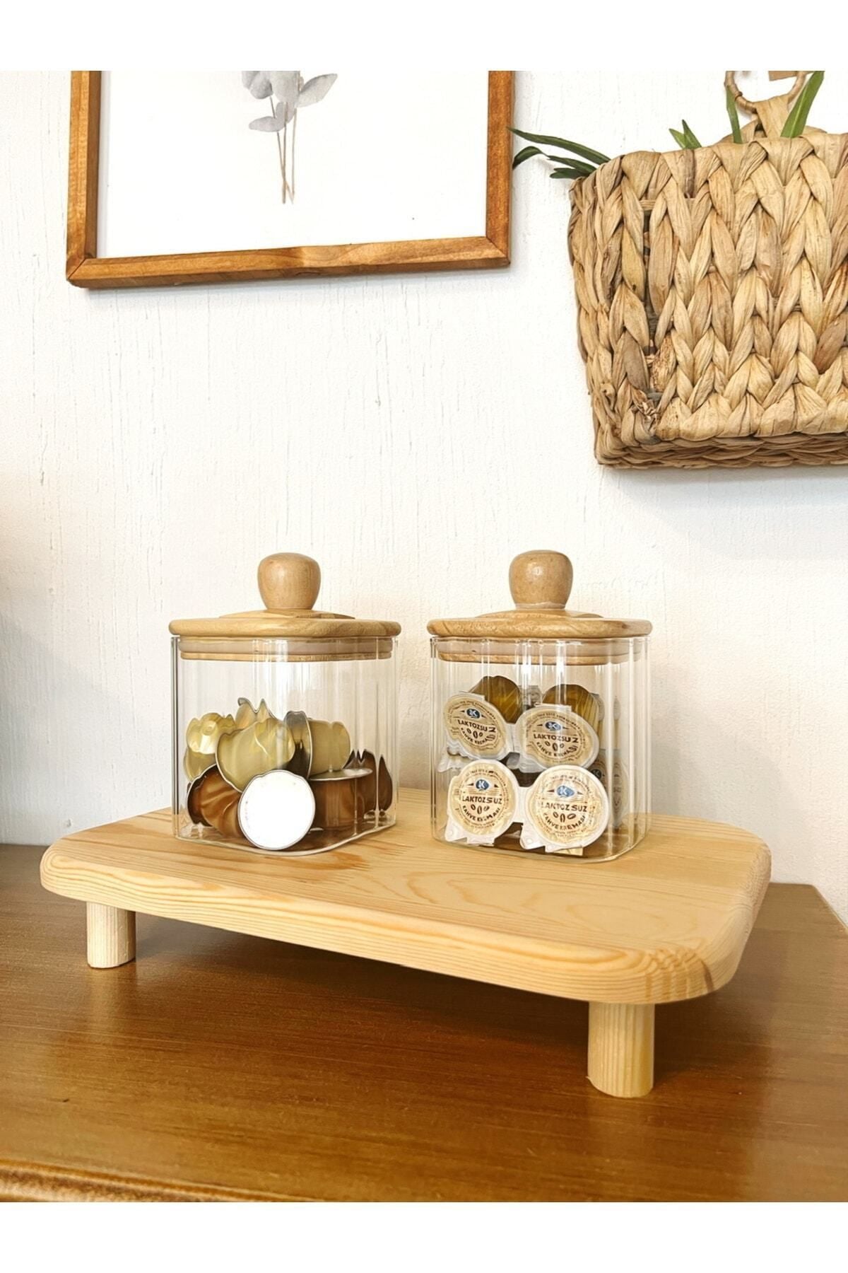 KaiHome Natural Wooden Presentation Stand / Plate 2