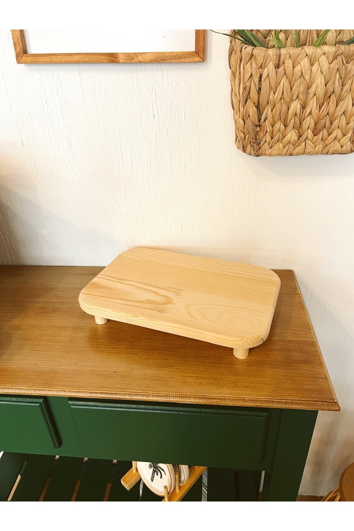 KaiHome Natural Wooden Presentation Stand / Plate 4