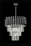 Avizemoda Palmira 35' Luxury Crystal Chandelier - (Black - Chrome) 3