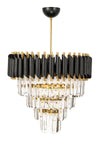 Avizemoda Palmira 45'lik Crystal Lux Chandelier - (Black-Gold) 3