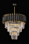 Avizemoda Palmira 45'lik Crystal Lux Chandelier - (Black-Gold) 5