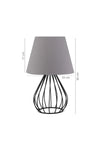 HOMING Grey Metal Body Double Table Lamp Set Ayd-2602 3