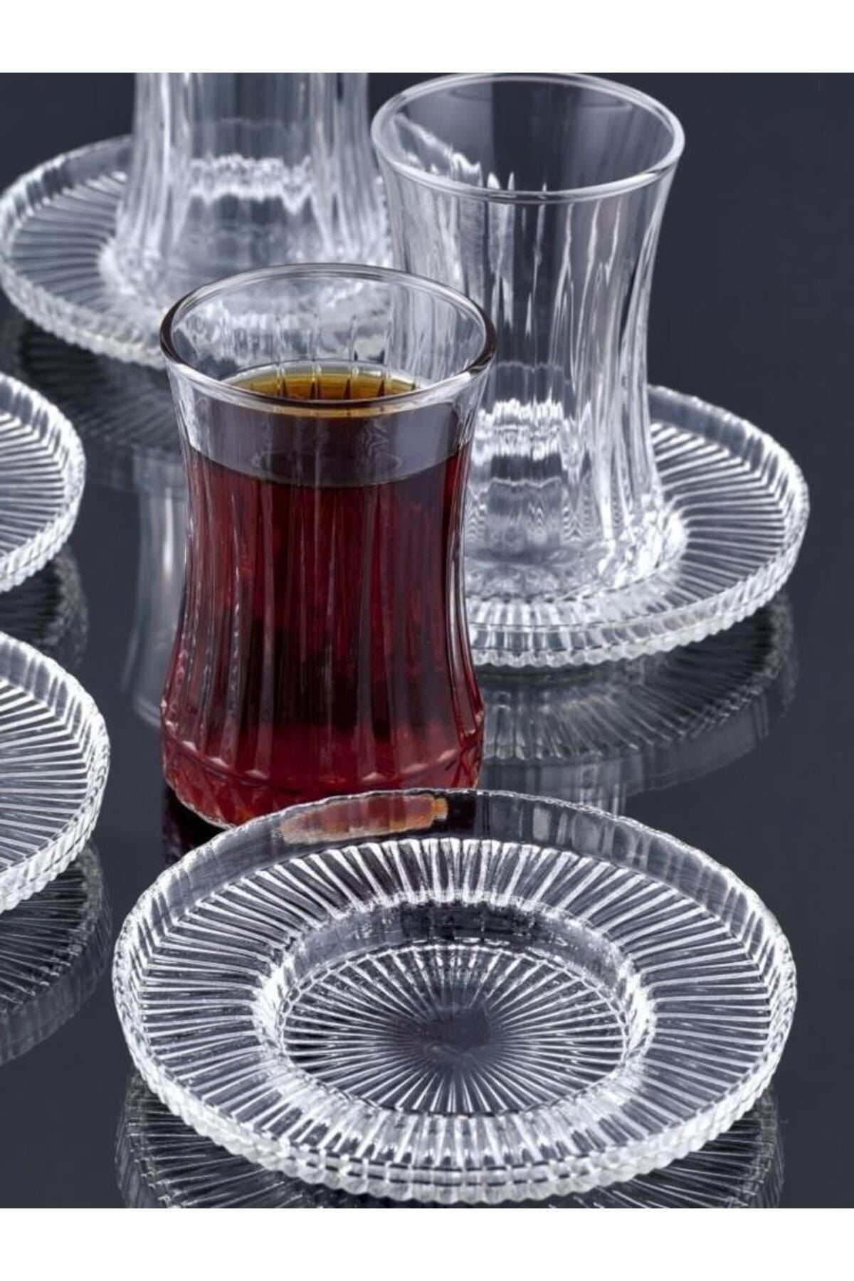 Ülgenev Paşabahçe Elysia Compatible Glass 6 Pieces Tea Saucer 2