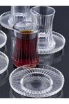 Ülgenev Paşabahçe Elysia Compatible Glass 6 Pieces Tea Saucer 2