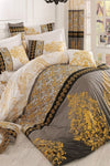 Always Elasticated Sheet Double-Sided Double Quilt Cover Set Katerina-Yellow 1