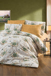 CANDAN ÇEYİZ Buket Green Floral 6 Piece Double Fitted Sheet Bedding Set 1