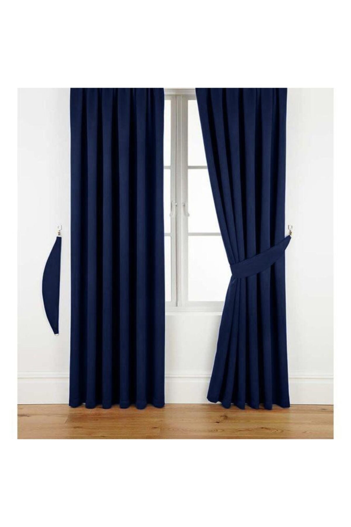 EraHome Velvet Curtain Navy Blue Single Panel 1