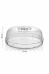 ARVALE Stylish Crystal Cake Stand with Handle 27 Cm Serving Plate 2