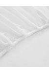 English Home Plain Cotton Single Fitted Sheet White 3