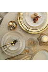 Kütahya Porselen Bone Luz Form 52 Piece Dinner Set Gold Mesh Bnlzf52yt20 1