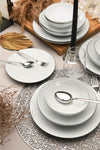 Güral Porselen Atina 24 Piece 6 Person Dinner Set Silver 2