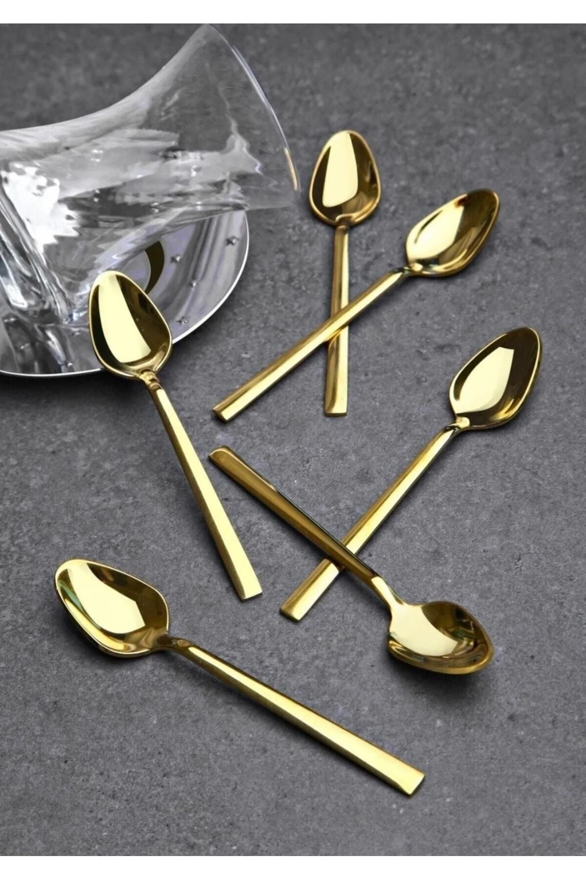 Emin Mutfak Pırlanta Tea Spoon Gold (6 Pieces) 1