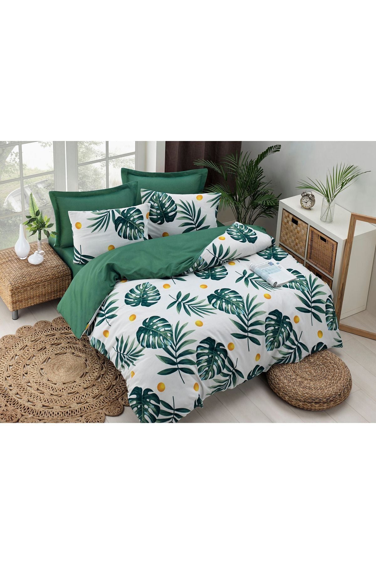 Eponj Home 2-Piece Pillowcase Monstera Green 3