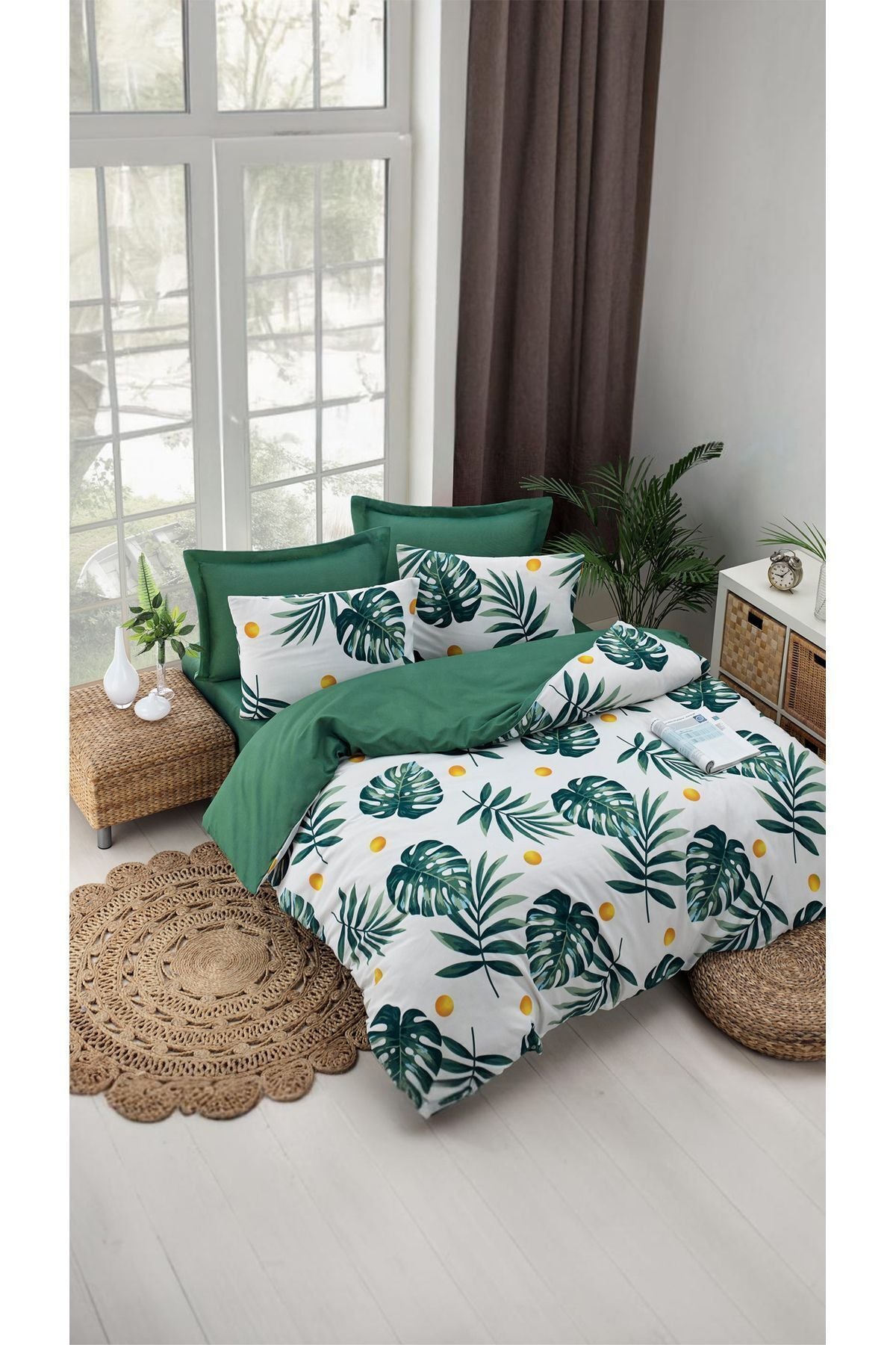 Eponj Home 2-Piece Pillowcase Monstera Green 4